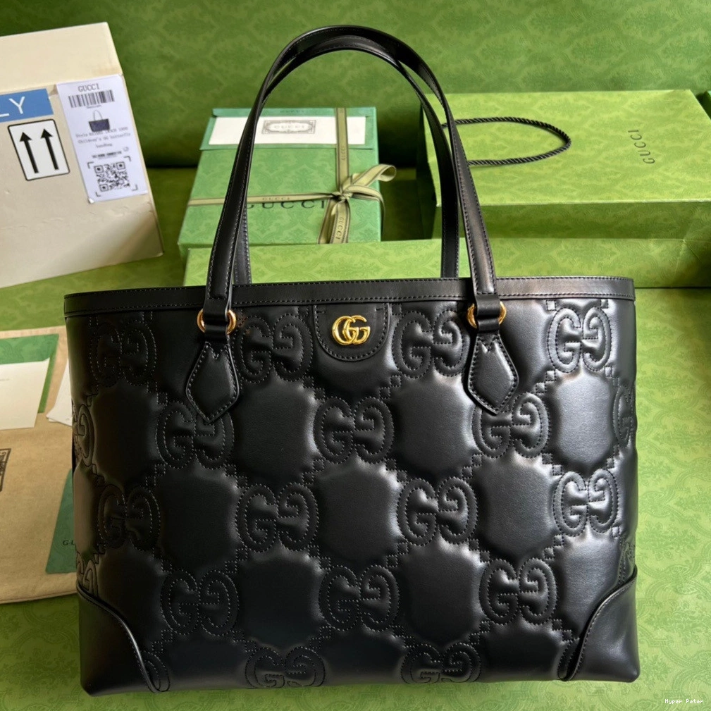 Hyper Peter GUCCI GG medium leather matelassé tote 0709